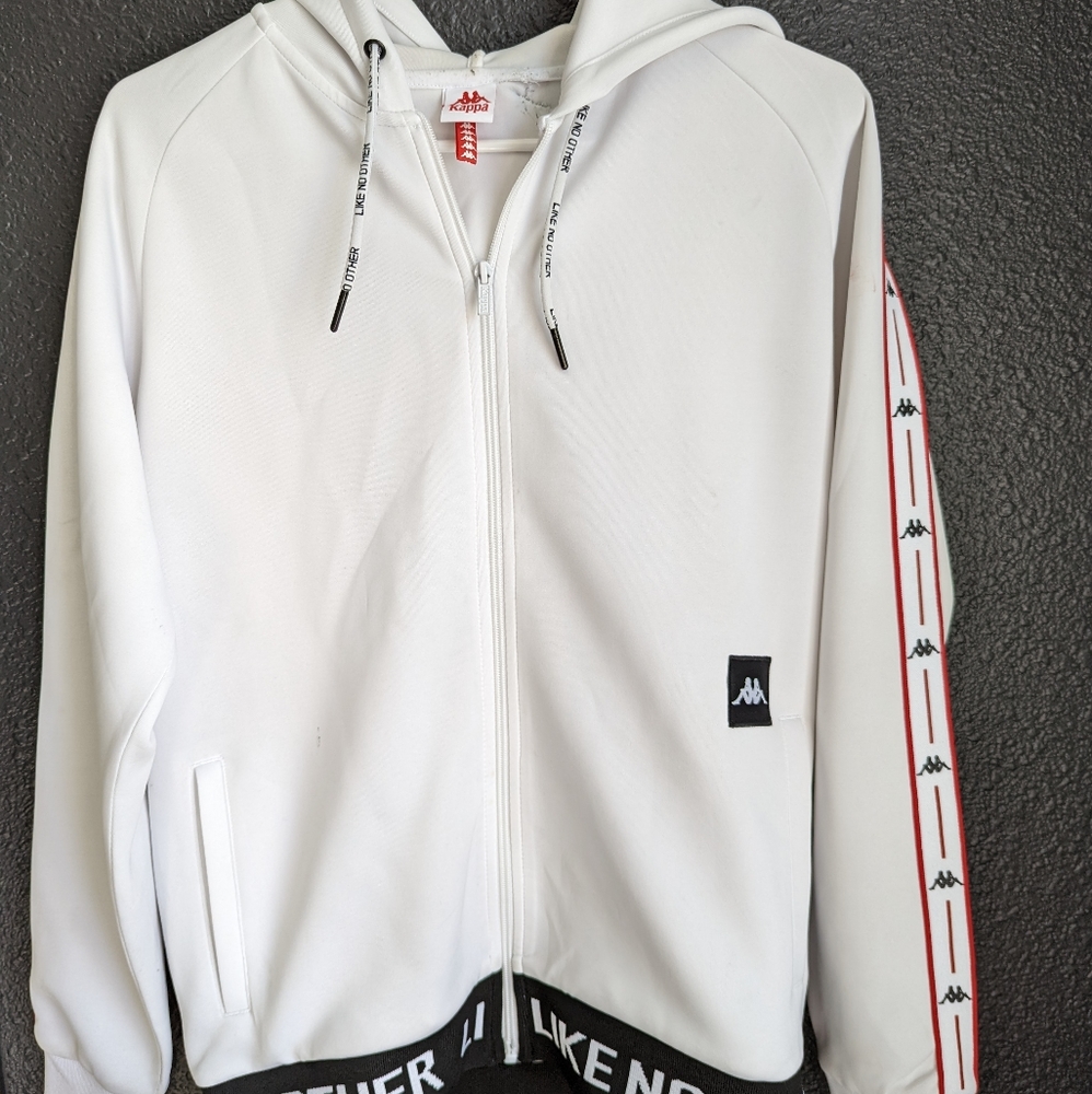 Kappa White Zip Up